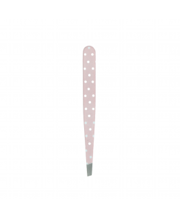 Pink tweezers with white dots