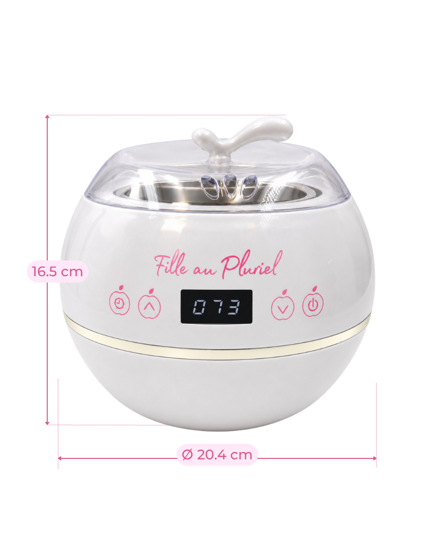 Chauffe-cire Pomme blanc 500 ml | Pour professionnels - Fille au Pluriel